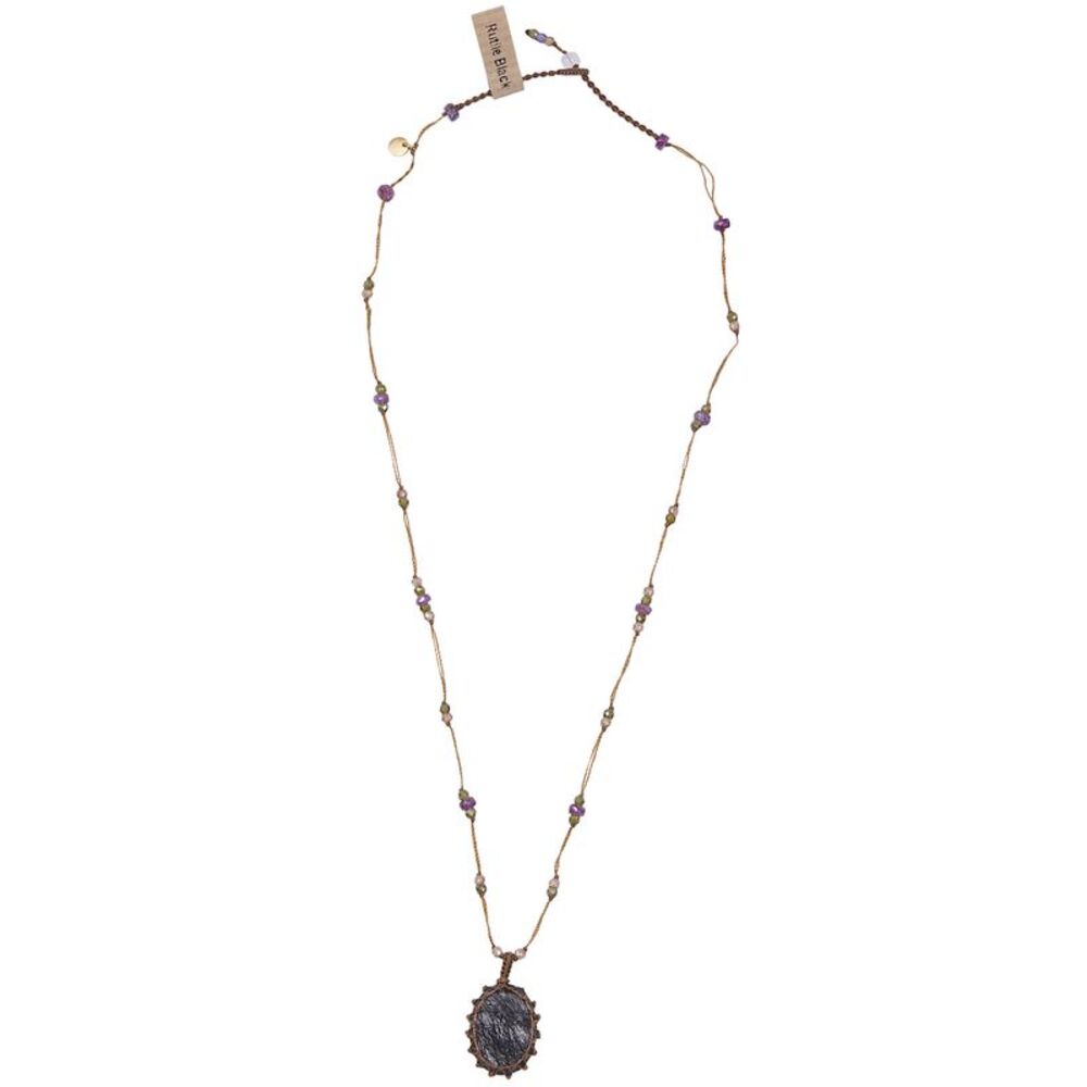 Sharing Women Short "Tibetan Vvv Rutile" Pendant Necklace